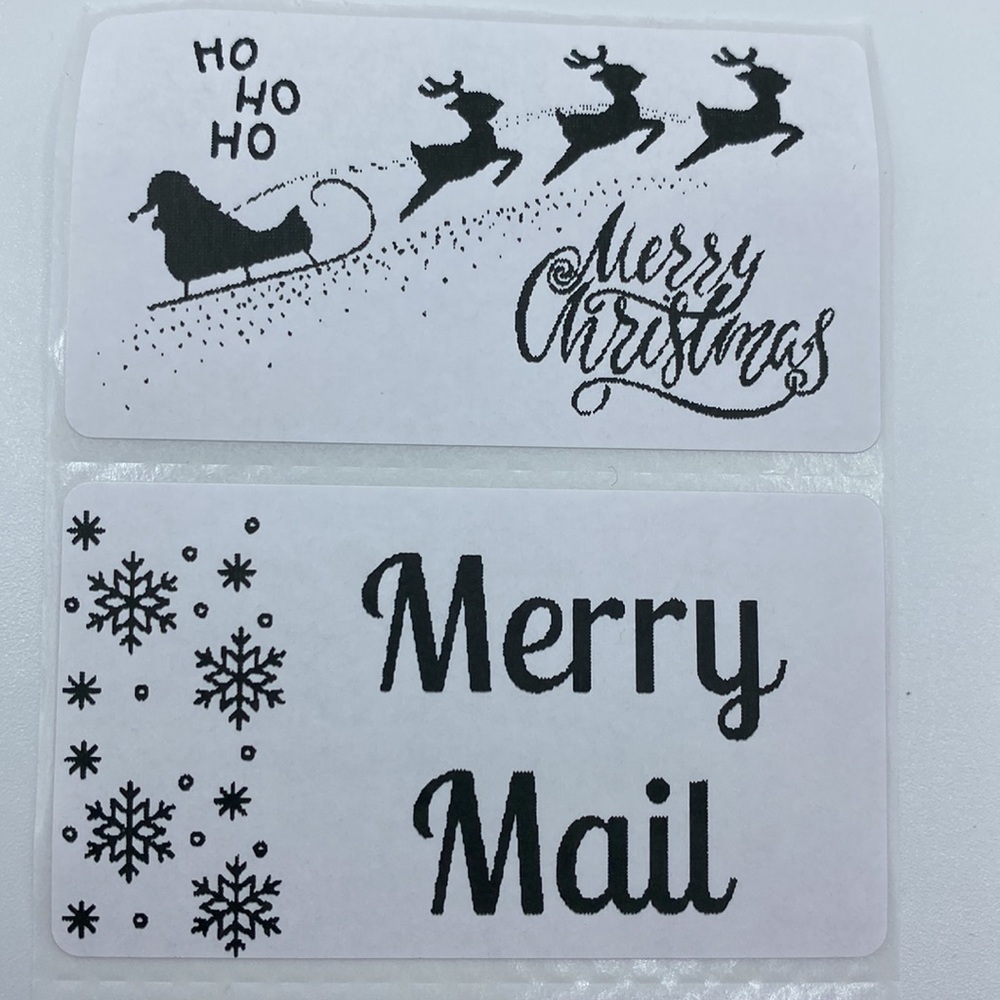 Personalized Custom Thermal Thank You & Christmas Package Stickers Labels - Picture 2 of 4